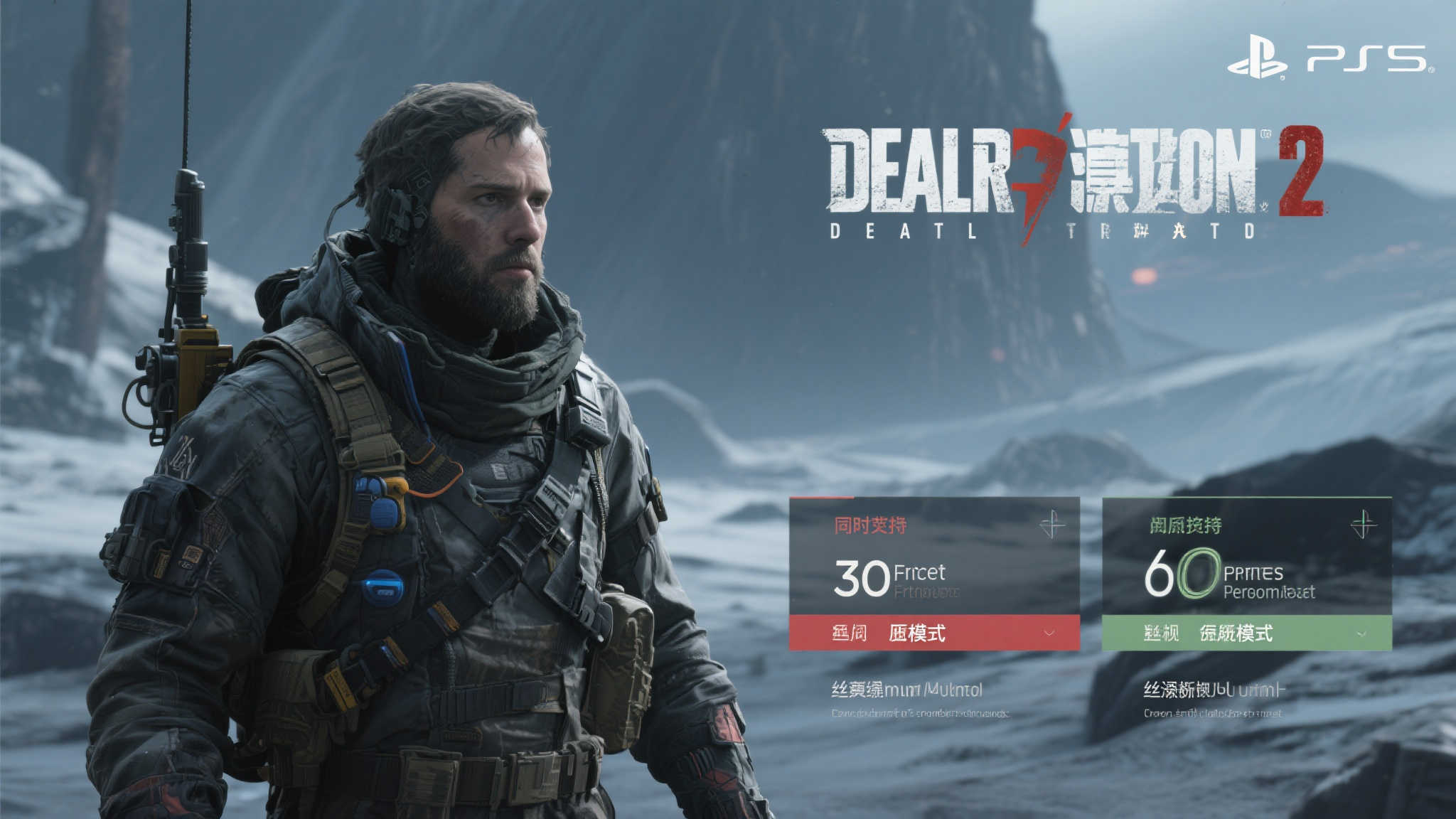 PS5《死亡搁浅2》提供30帧画质与60帧性能双模式选择