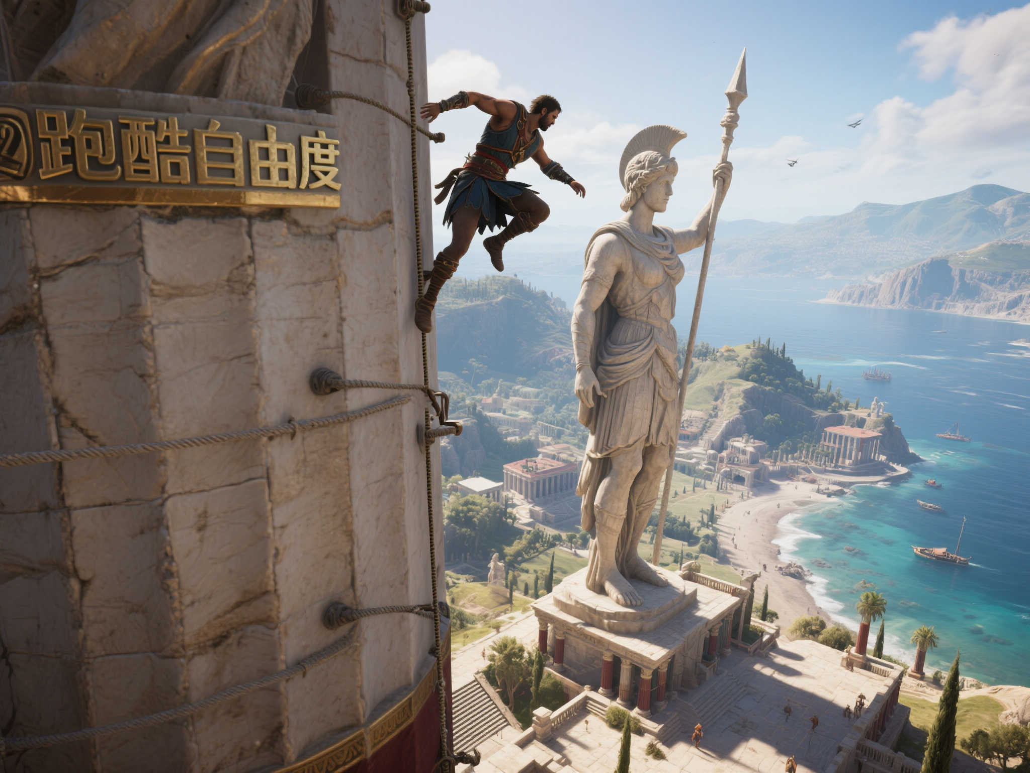 《刺客信条:奥德赛》古希腊无高楼,用宏伟雕像诠释跑酷之美 《刺客信条:奥德赛》古希腊无高楼,用宏伟雕像诠释跑酷之美